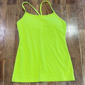 lululemon Power Y Tank Size 6 Green